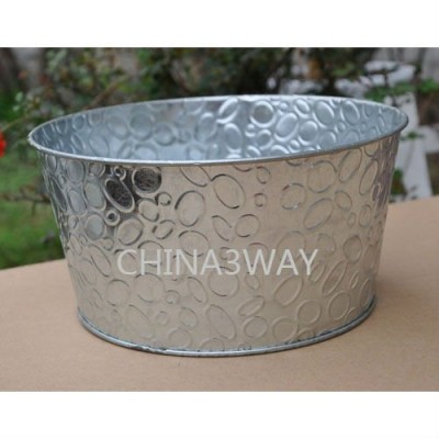 big large zinc metal tub