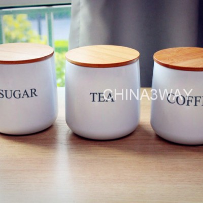 Decorative Customized Kitchen Canisters Set / Coffee Canister / Tea Canister