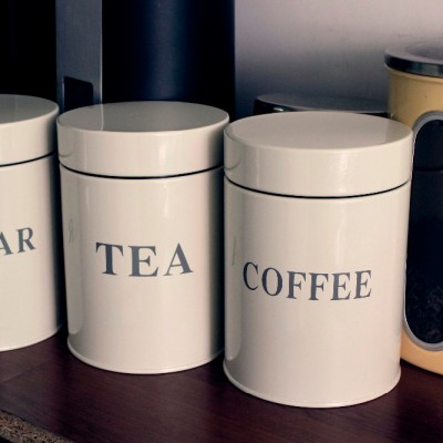 decorative kitchen airtight tea coffee sugar jars