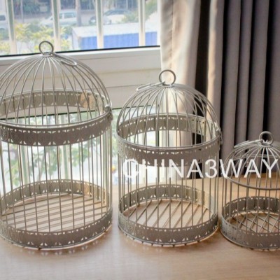 Wholesale wrought iron bird cages for wedding decorative