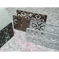 square wire metal napkin holder carrier