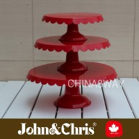 Metal 3 tier welding tin cake stand