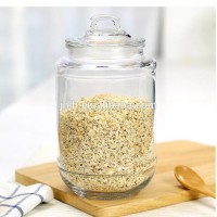 Flint glass 2500 ml storage tins with lids