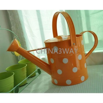 Large metal watering can for garden